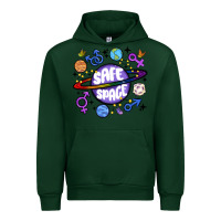 Forest Green safe space Urban Hoodie - MaliasSmallBusiness
