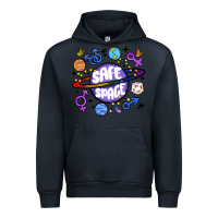 Navy safe space Urban Hoodie - MaliasSmallBusiness