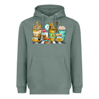 Sage school bus coffee cups Heavyweight Hoodie - Zillion Design Studio