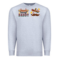 Heather Grey nacho average daddy libbey glass Premium Sweatshirt - HRA Design Shop