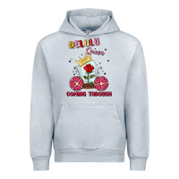 Heather Grey delulu queen coming through Urban Hoodie - MaliasSmallBusiness