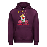 Mauve Wine delulu queen coming through Urban Hoodie - MaliasSmallBusiness
