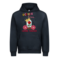 Navy delulu queen coming through Urban Hoodie - MaliasSmallBusiness
