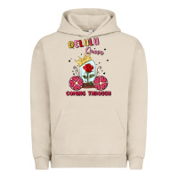 Pigment French Oak delulu queen coming through Urban Hoodie - MaliasSmallBusiness