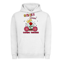 Pigment Lunar Rock delulu queen coming through Urban Hoodie - MaliasSmallBusiness
