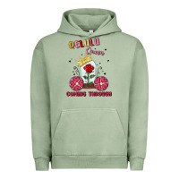 Pigment Oil Green delulu queen coming through Urban Hoodie - MaliasSmallBusiness