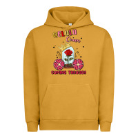 Pigment Peanut Butter delulu queen coming through Urban Hoodie - MaliasSmallBusiness
