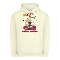 Pigment Pistachio delulu queen coming through Urban Hoodie - MaliasSmallBusiness