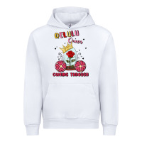 White delulu queen coming through Urban Hoodie - MaliasSmallBusiness