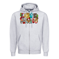 Heather Grey love mexico Zipper Hoodie - Zillion Design Studio