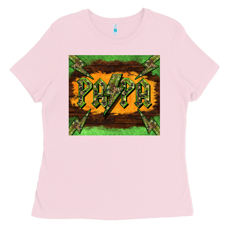 Papa  Lightning Camouflage Ladies Tee by BarkalooDesign | Teevron