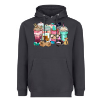 Smoke small business coffee cups Heavyweight Hoodie - Zillion Design Studio