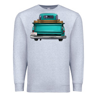 Heather Grey western truck back view 2 Premium Sweatshirt - FaDigitalArtStudio