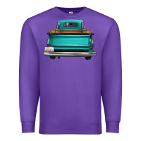 Purple western truck back view 2 Premium Sweatshirt - FaDigitalArtStudio