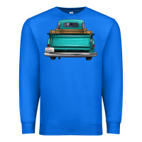 True Royal western truck back view 2 Premium Sweatshirt - FaDigitalArtStudio