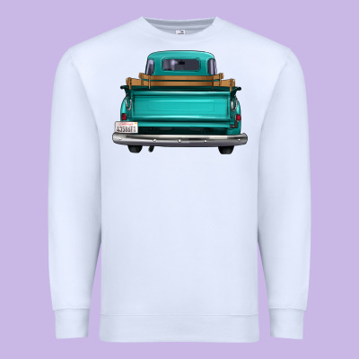 Western Truck Back View 2 Premium Sweatshirt Designed By Fadigitalartstudio