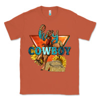 Copper hey cowboy with sunflowers Classic Tee - texasbilliewilder