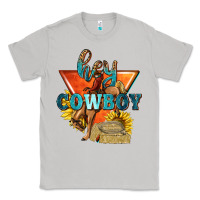 Moon Dust hey cowboy with sunflowers Classic Tee - texasbilliewilder