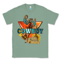Sage hey cowboy with sunflowers Classic Tee - texasbilliewilder