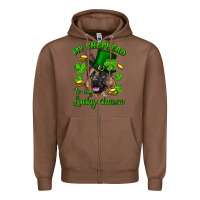 Chestnut st.patrick's day my shepherd is my lucky charm Zipper Hoodie - RanaPortraitStore