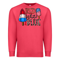 Cardinal red white blue Premium Sweatshirt - CowhideDigitalArt