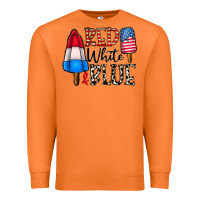 Carrot red white blue Premium Sweatshirt - CowhideDigitalArt
