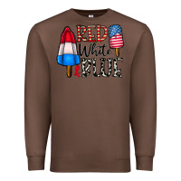 Chestnut red white blue Premium Sweatshirt - CowhideDigitalArt
