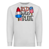 Dove Grey red white blue Premium Sweatshirt - CowhideDigitalArt