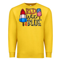 Lemon red white blue Premium Sweatshirt - CowhideDigitalArt