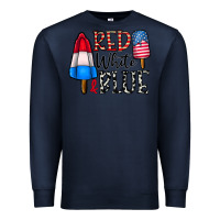 Navy red white blue Premium Sweatshirt - CowhideDigitalArt