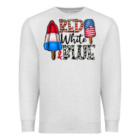 Oatmeal Heather red white blue Premium Sweatshirt - CowhideDigitalArt
