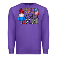 Purple red white blue Premium Sweatshirt - CowhideDigitalArt