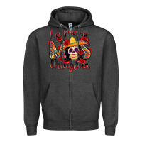 Charcoal Heather la mama mas chingona Zipper Hoodie - Zillion Design Studio