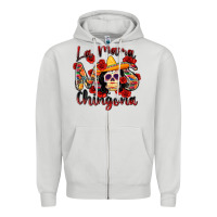 Dove Grey la mama mas chingona Zipper Hoodie - Zillion Design Studio