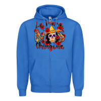 True Royal la mama mas chingona Zipper Hoodie - Zillion Design Studio