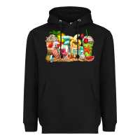 Summer Vibes Coffee Cups Heavyweight Hoodie | Teevron
