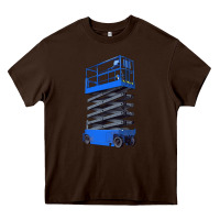 Chocolate Brown scissor lift Heavy Core Tee - LillyAllenDesigns