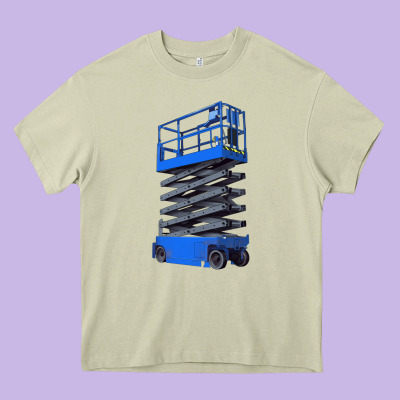 Scissor Lift Heavy Core Tee Designed By Lillyallendesigns
