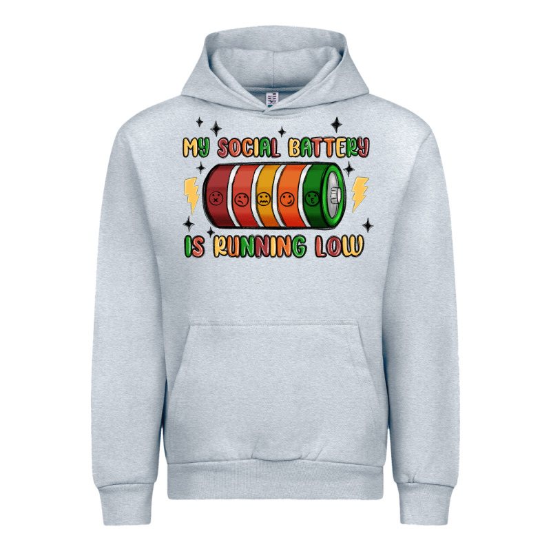 Social Battery Urban Hoodie by MaliasSmallBusiness | Teevron