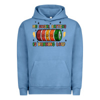 Pigment Pebble Blue social battery Urban Hoodie - MaliasSmallBusiness
