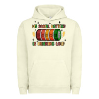 Pigment Pistachio social battery Urban Hoodie - MaliasSmallBusiness