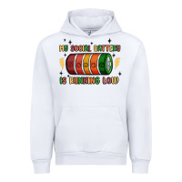 White social battery Urban Hoodie - MaliasSmallBusiness