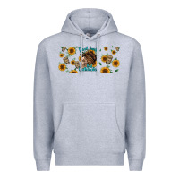 Heather Grey dead inside but caffeinated momlife Premium Hoodie - Jasminsmagicworld