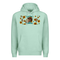 Seafoam dead inside but caffeinated momlife Premium Hoodie - Jasminsmagicworld