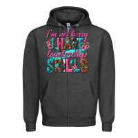 Charcoal Heather im not bossy i have leadership skills Zipper Hoodie - texasbilliewilder