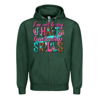 Sports Green im not bossy i have leadership skills Zipper Hoodie - texasbilliewilder