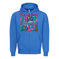 True Royal im not bossy i have leadership skills Zipper Hoodie - texasbilliewilder