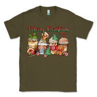 Army Green merry christmas gingerbread coffee cups Classic Tee - Zillion Design Studio