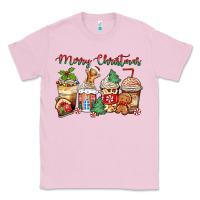 Bubblegum Pink merry christmas gingerbread coffee cups Classic Tee - Zillion Design Studio