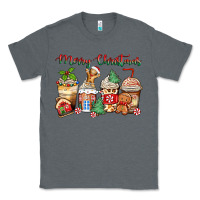 Charcoal Heather merry christmas gingerbread coffee cups Classic Tee - Zillion Design Studio